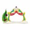 Kitcheniva Welcome to Who-ville Grinch Archway Village Christmas Ornaments